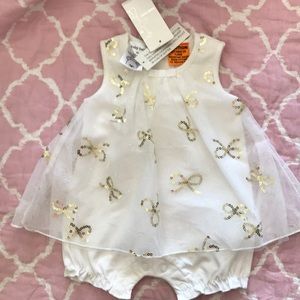 NWT baby event dress (with shorts)